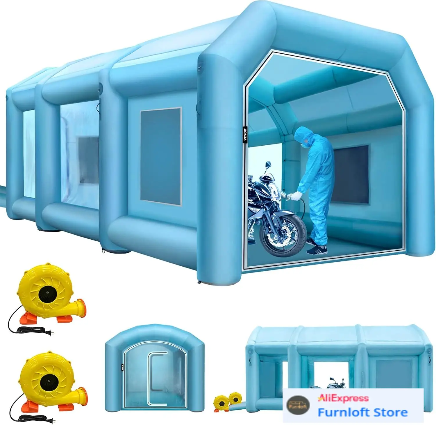 Aufblasbare Lackierkabine, 29, – Inflatable Paint Booth Bewertung und Preis